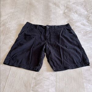 American Eagle Outfitters Black Flat Front Longboard Shorts Size 36